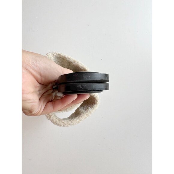 RAYE Lounge Natural Ivory Faux Shearling Fur Slides Sandals Flats, Size 5.5 - Picture 7 of 9